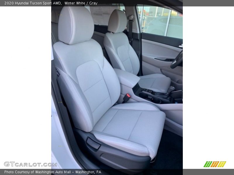 Winter White / Gray 2020 Hyundai Tucson Sport AWD