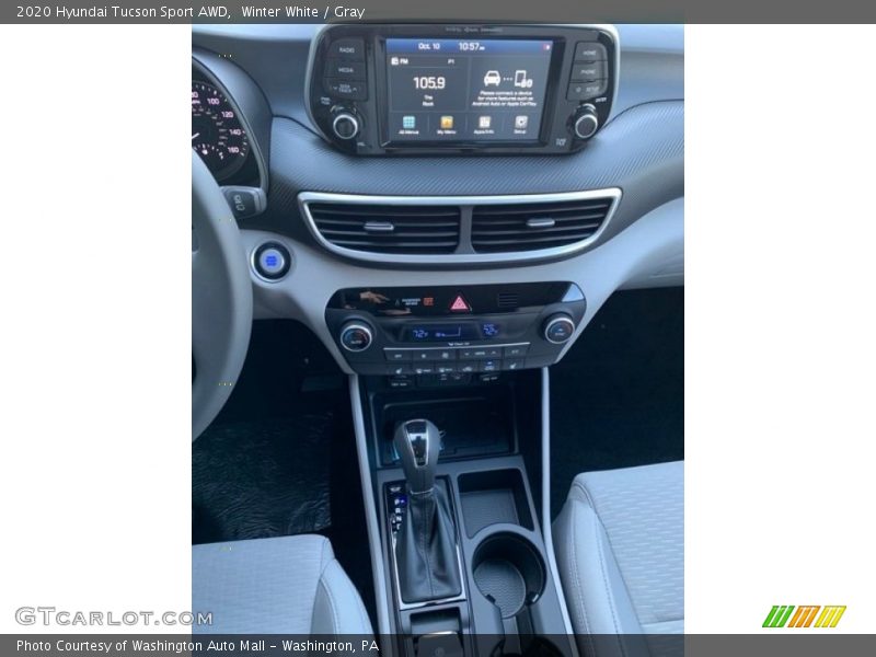 Winter White / Gray 2020 Hyundai Tucson Sport AWD