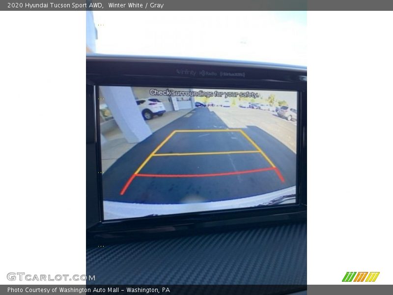 Winter White / Gray 2020 Hyundai Tucson Sport AWD