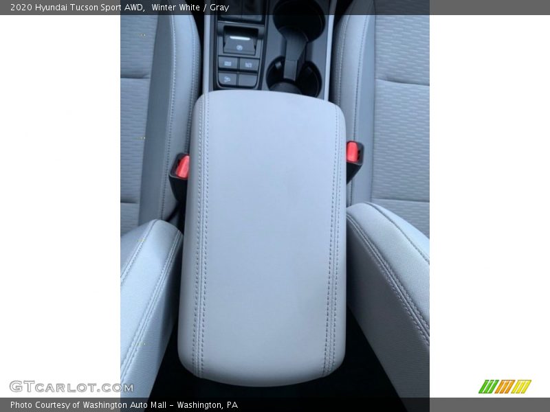 Winter White / Gray 2020 Hyundai Tucson Sport AWD