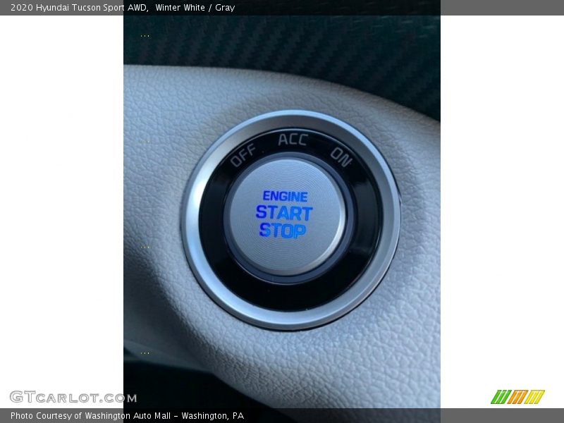 Winter White / Gray 2020 Hyundai Tucson Sport AWD