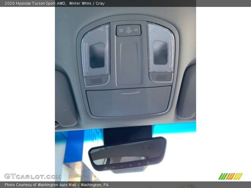 Winter White / Gray 2020 Hyundai Tucson Sport AWD