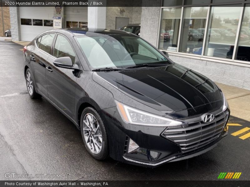 Phantom Black / Black 2020 Hyundai Elantra Limited