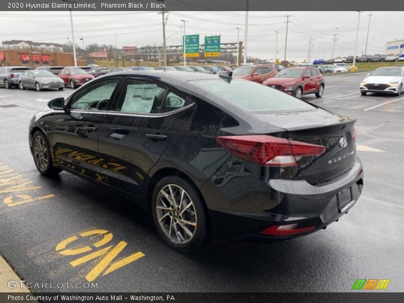 Phantom Black / Black 2020 Hyundai Elantra Limited