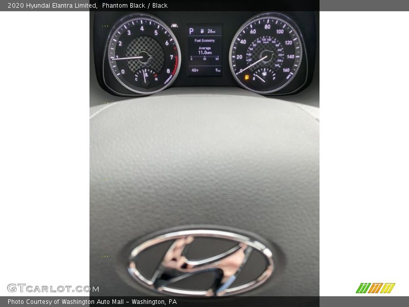 Phantom Black / Black 2020 Hyundai Elantra Limited