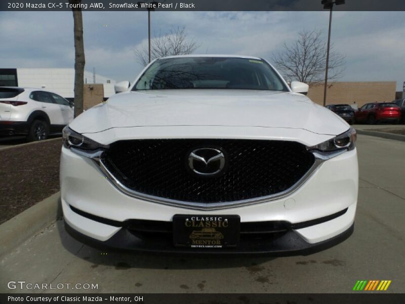 Snowflake White Pearl / Black 2020 Mazda CX-5 Touring AWD