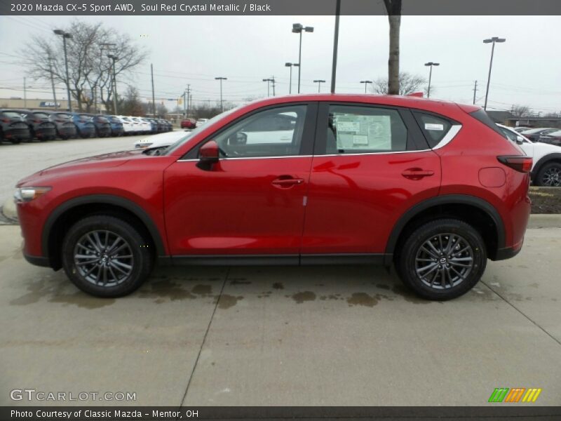 Soul Red Crystal Metallic / Black 2020 Mazda CX-5 Sport AWD