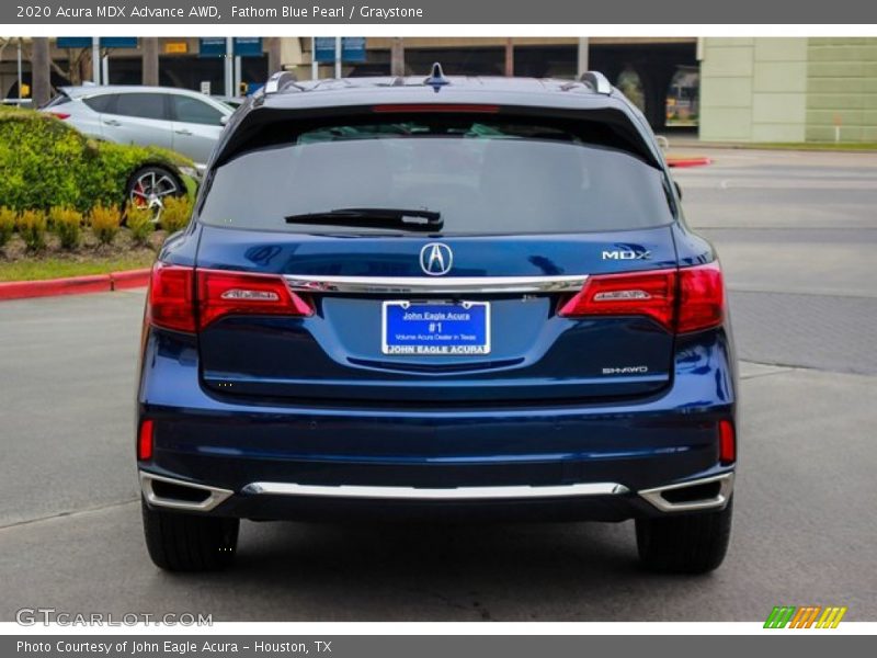 Fathom Blue Pearl / Graystone 2020 Acura MDX Advance AWD