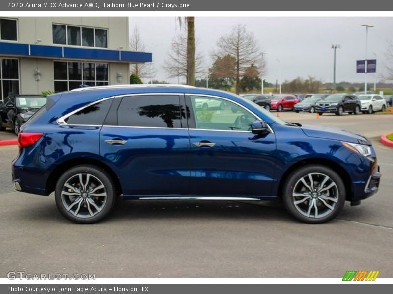 Fathom Blue Pearl / Graystone 2020 Acura MDX Advance AWD