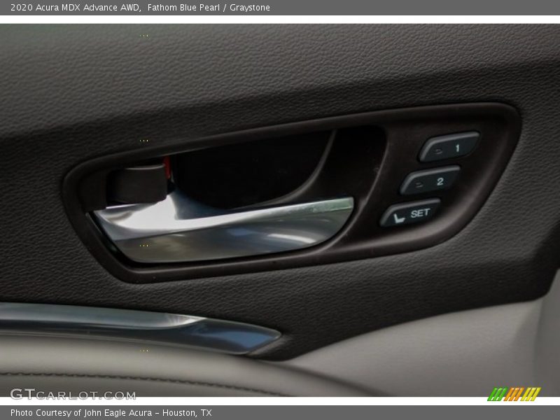 Fathom Blue Pearl / Graystone 2020 Acura MDX Advance AWD