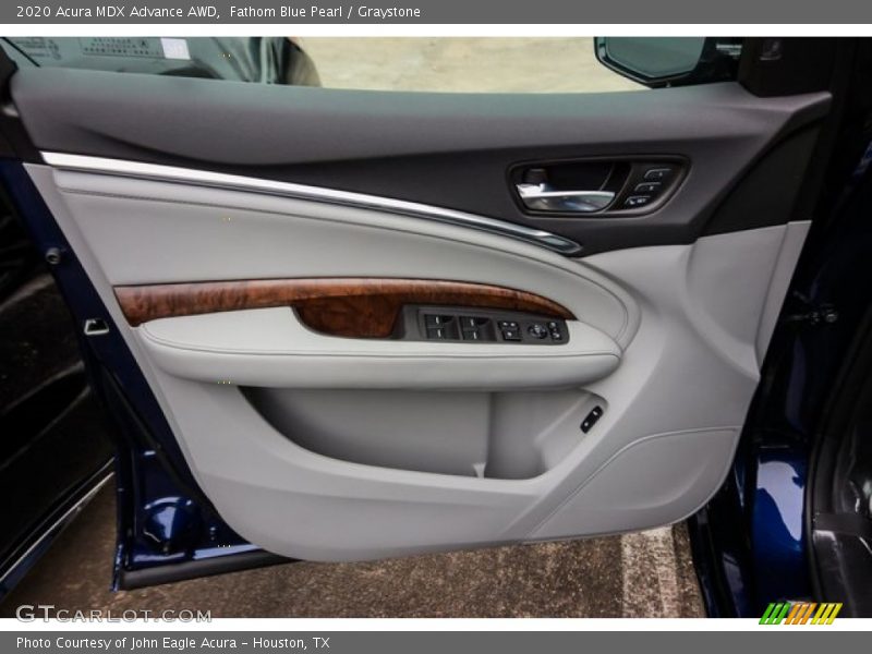 Fathom Blue Pearl / Graystone 2020 Acura MDX Advance AWD