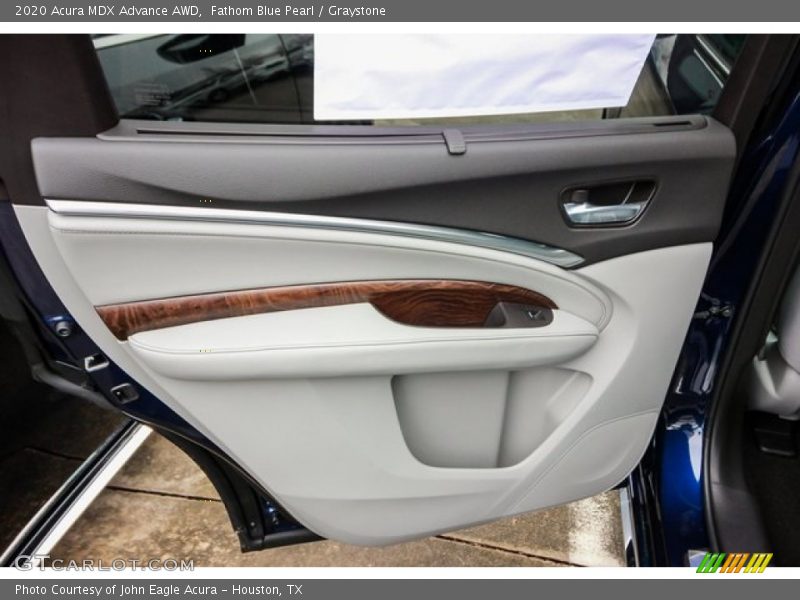 Fathom Blue Pearl / Graystone 2020 Acura MDX Advance AWD