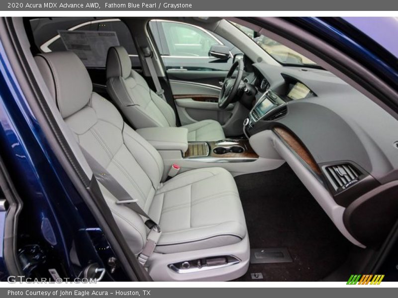 Fathom Blue Pearl / Graystone 2020 Acura MDX Advance AWD