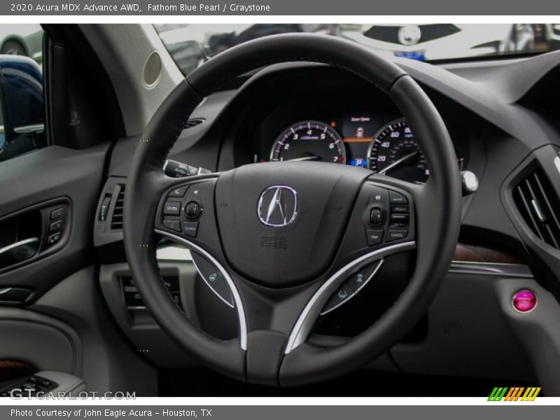 Fathom Blue Pearl / Graystone 2020 Acura MDX Advance AWD