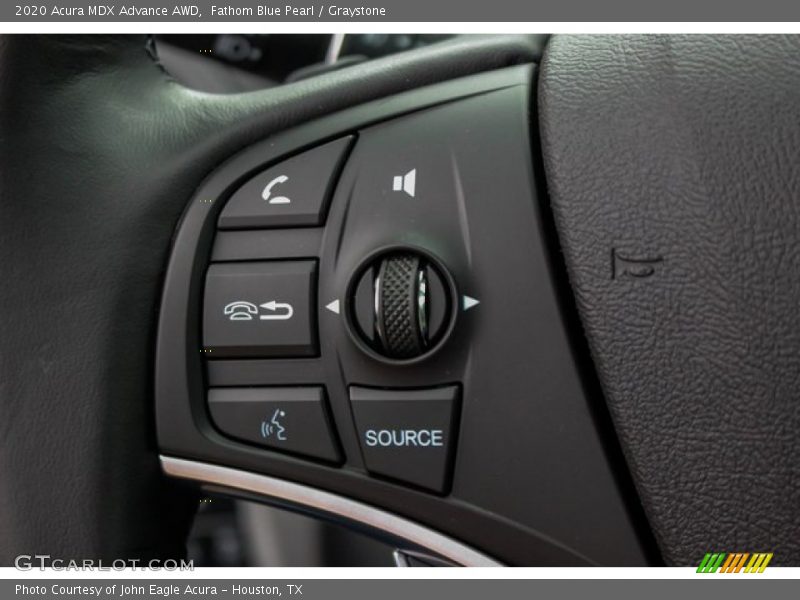 Fathom Blue Pearl / Graystone 2020 Acura MDX Advance AWD
