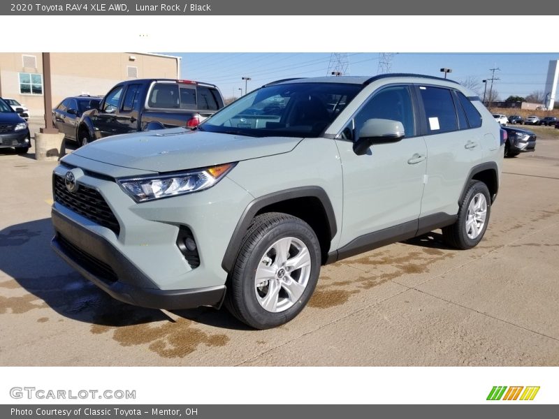 Lunar Rock / Black 2020 Toyota RAV4 XLE AWD