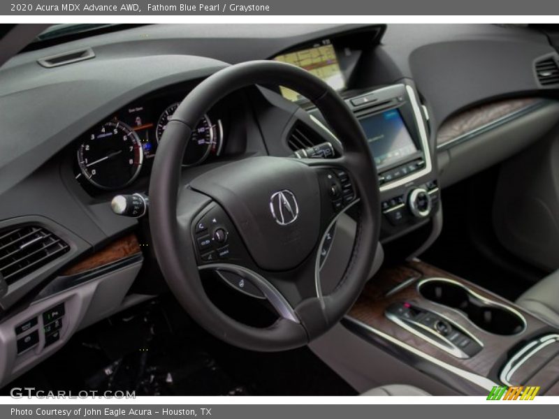 Fathom Blue Pearl / Graystone 2020 Acura MDX Advance AWD