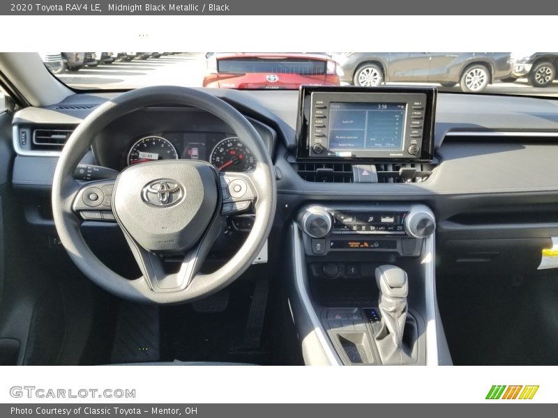 Midnight Black Metallic / Black 2020 Toyota RAV4 LE