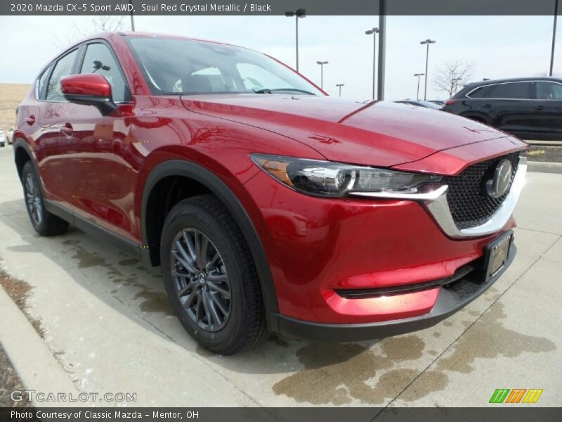 Soul Red Crystal Metallic / Black 2020 Mazda CX-5 Sport AWD