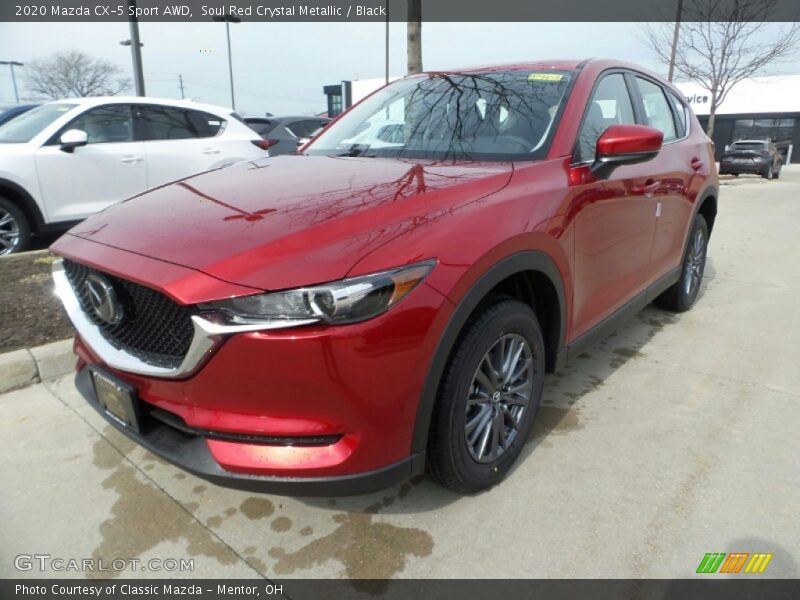 Soul Red Crystal Metallic / Black 2020 Mazda CX-5 Sport AWD