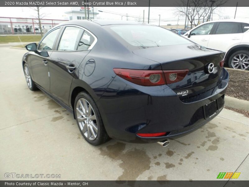 Deep Crystal Blue Mica / Black 2020 Mazda MAZDA3 Select Sedan AWD