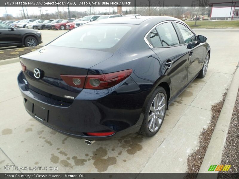 Deep Crystal Blue Mica / Black 2020 Mazda MAZDA3 Select Sedan AWD