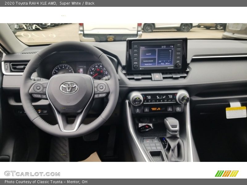 Super White / Black 2020 Toyota RAV4 XLE AWD