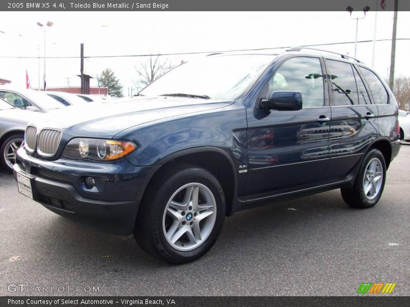 Toledo Blue Metallic / Sand Beige 2005 BMW X5 4.4i
