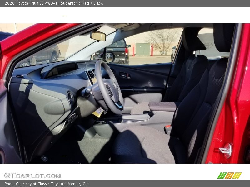 Supersonic Red / Black 2020 Toyota Prius LE AWD-e