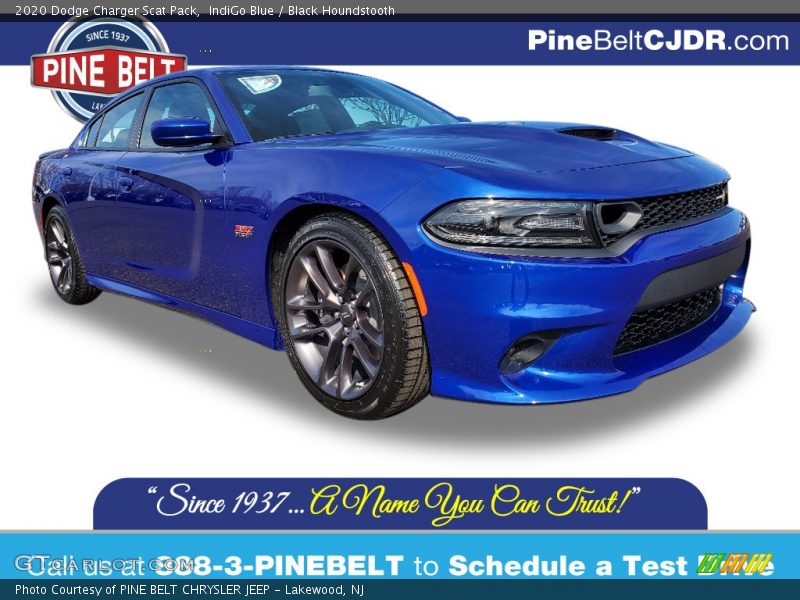 IndiGo Blue / Black Houndstooth 2020 Dodge Charger Scat Pack