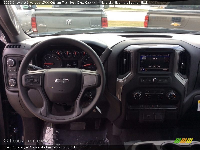 Northsky Blue Metallic / Jet Black 2020 Chevrolet Silverado 1500 Custom Trail Boss Crew Cab 4x4