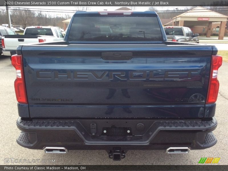 Northsky Blue Metallic / Jet Black 2020 Chevrolet Silverado 1500 Custom Trail Boss Crew Cab 4x4