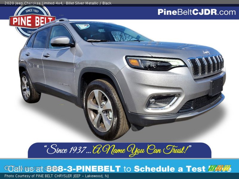 Billet Silver Metallic / Black 2020 Jeep Cherokee Limited 4x4