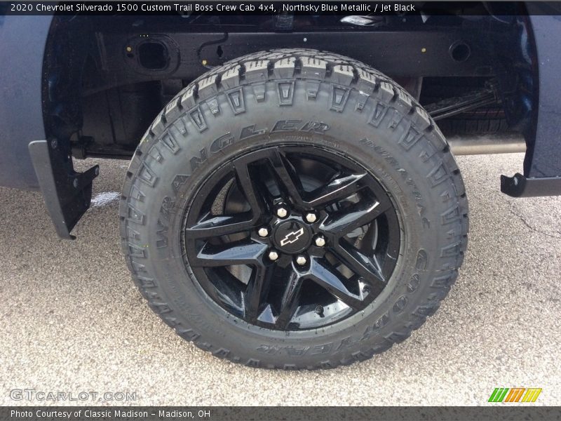 Northsky Blue Metallic / Jet Black 2020 Chevrolet Silverado 1500 Custom Trail Boss Crew Cab 4x4