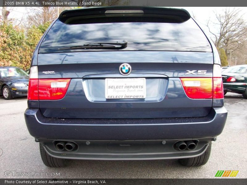 Toledo Blue Metallic / Sand Beige 2005 BMW X5 4.4i