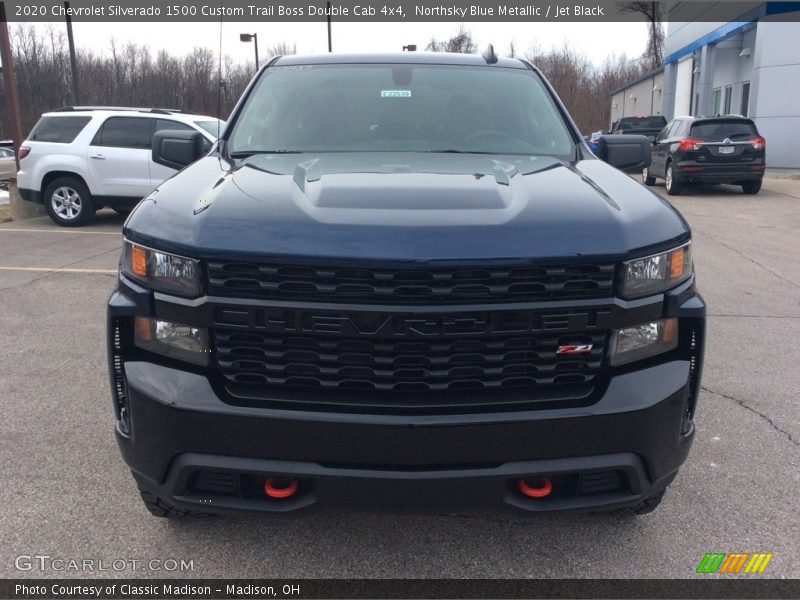 Northsky Blue Metallic / Jet Black 2020 Chevrolet Silverado 1500 Custom Trail Boss Double Cab 4x4