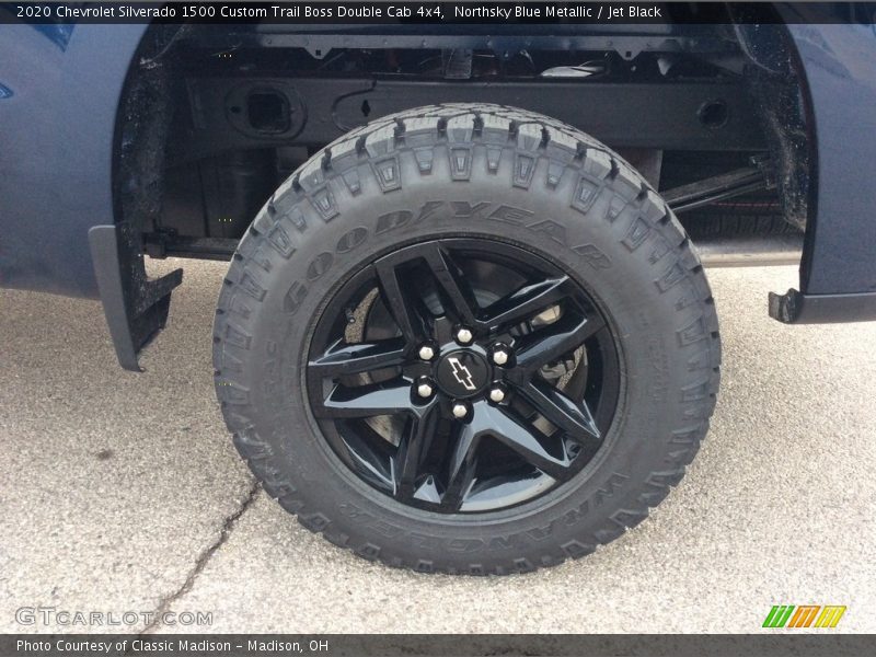 Northsky Blue Metallic / Jet Black 2020 Chevrolet Silverado 1500 Custom Trail Boss Double Cab 4x4