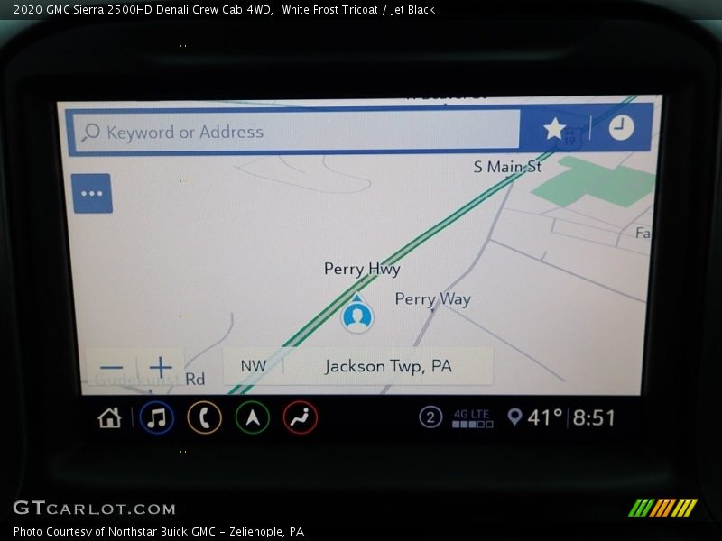 White Frost Tricoat / Jet Black 2020 GMC Sierra 2500HD Denali Crew Cab 4WD