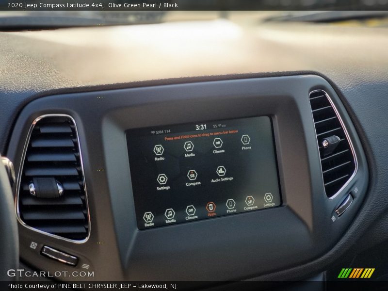 Olive Green Pearl / Black 2020 Jeep Compass Latitude 4x4