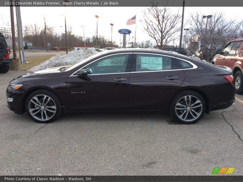 Black Cherry Metallic / Jet Black 2020 Chevrolet Malibu Premier