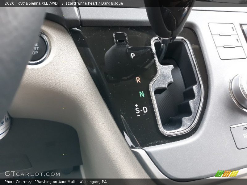  2020 Sienna XLE AWD 8 Speed Automatic Shifter