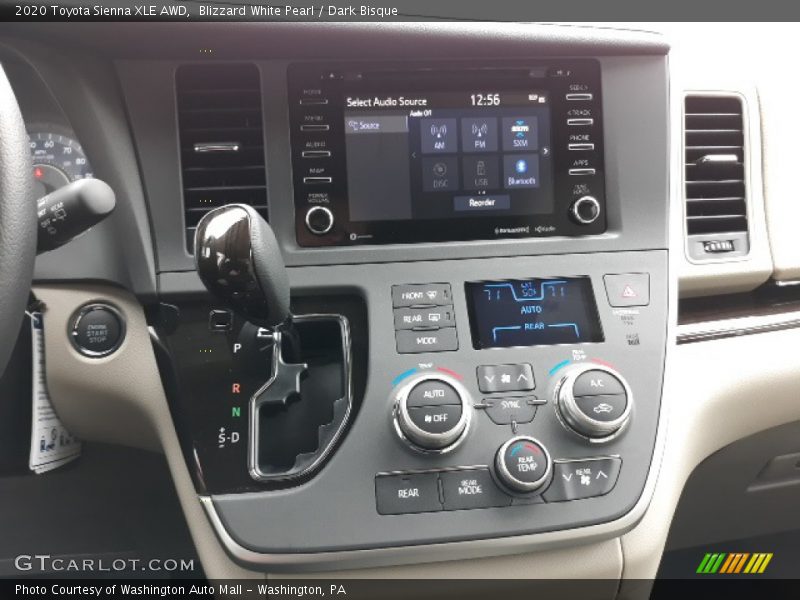 Dashboard of 2020 Sienna XLE AWD