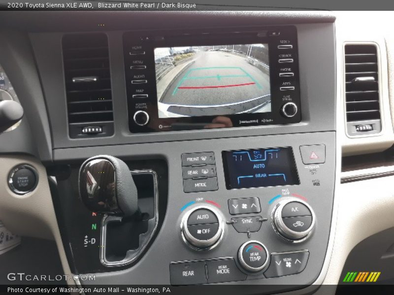 Controls of 2020 Sienna XLE AWD
