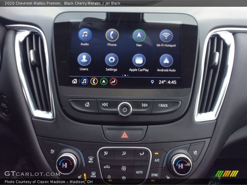 Black Cherry Metallic / Jet Black 2020 Chevrolet Malibu Premier