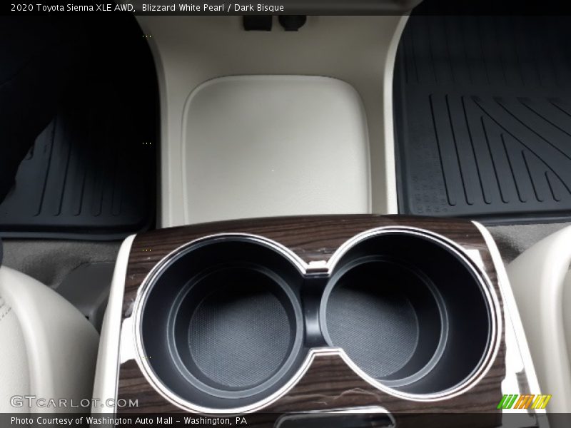 Blizzard White Pearl / Dark Bisque 2020 Toyota Sienna XLE AWD