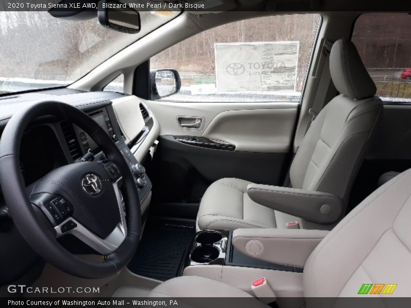 Front Seat of 2020 Sienna XLE AWD