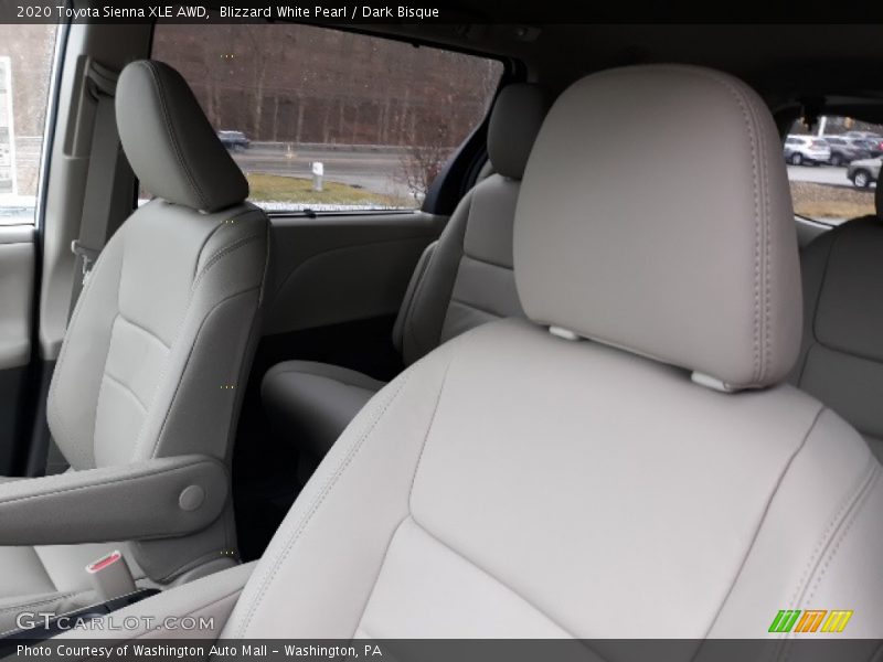 Blizzard White Pearl / Dark Bisque 2020 Toyota Sienna XLE AWD