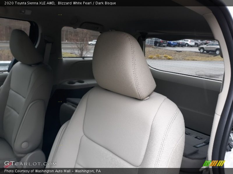 Blizzard White Pearl / Dark Bisque 2020 Toyota Sienna XLE AWD