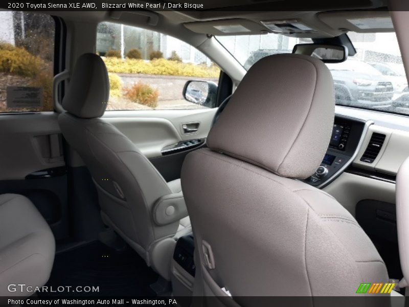 Blizzard White Pearl / Dark Bisque 2020 Toyota Sienna XLE AWD