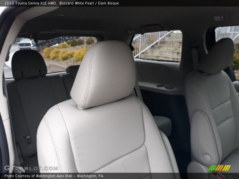 Blizzard White Pearl / Dark Bisque 2020 Toyota Sienna XLE AWD